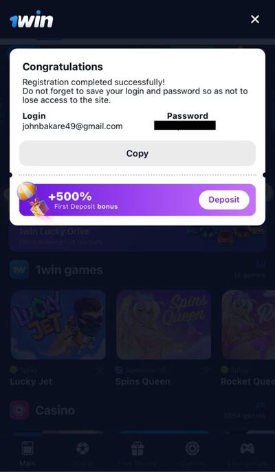 1win Registration By Social Login and Password