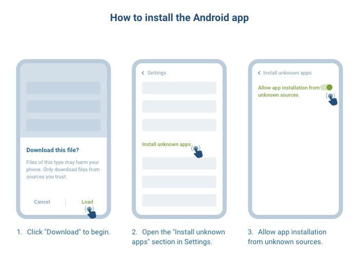 1xBet mobile app installation first steps