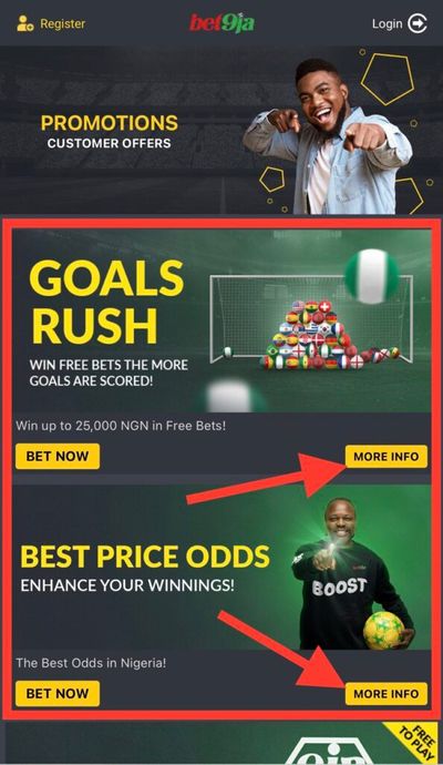 Bet9ja current promotions list