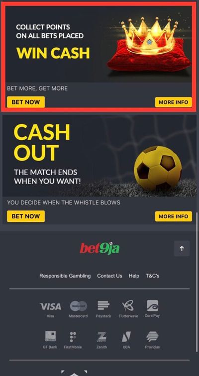 Bet9ja points promotion