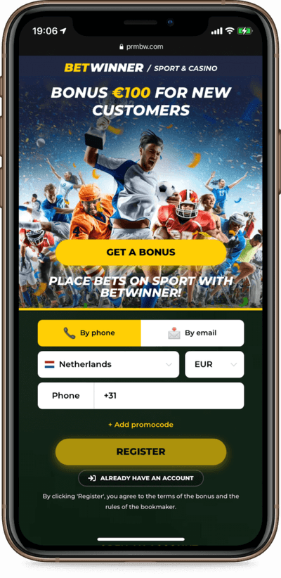 BetWinner iOS app