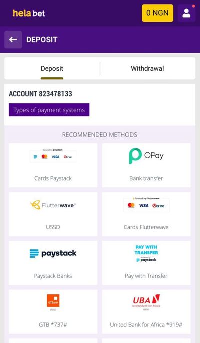 Helabet Payment Systems