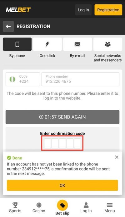 Melbet Phone Number Confirmation