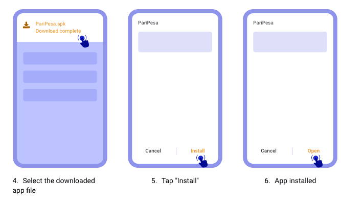 Paripesa APK Installation (2)