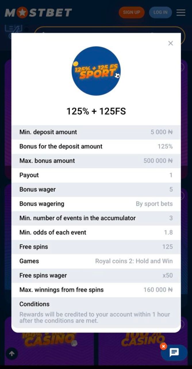 mostbet welcome deposit conditions